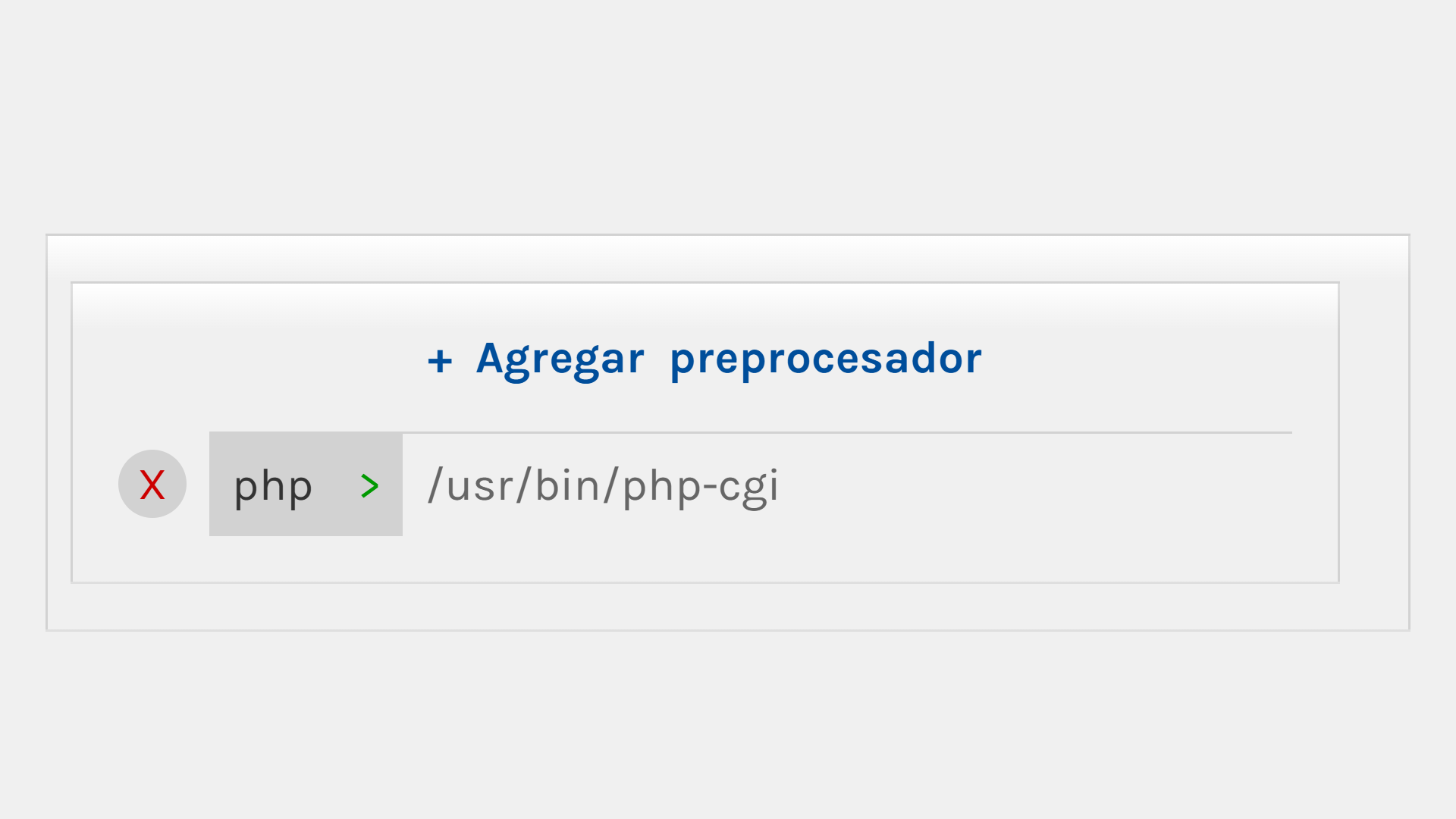 Imagen de Agregar preprocesador