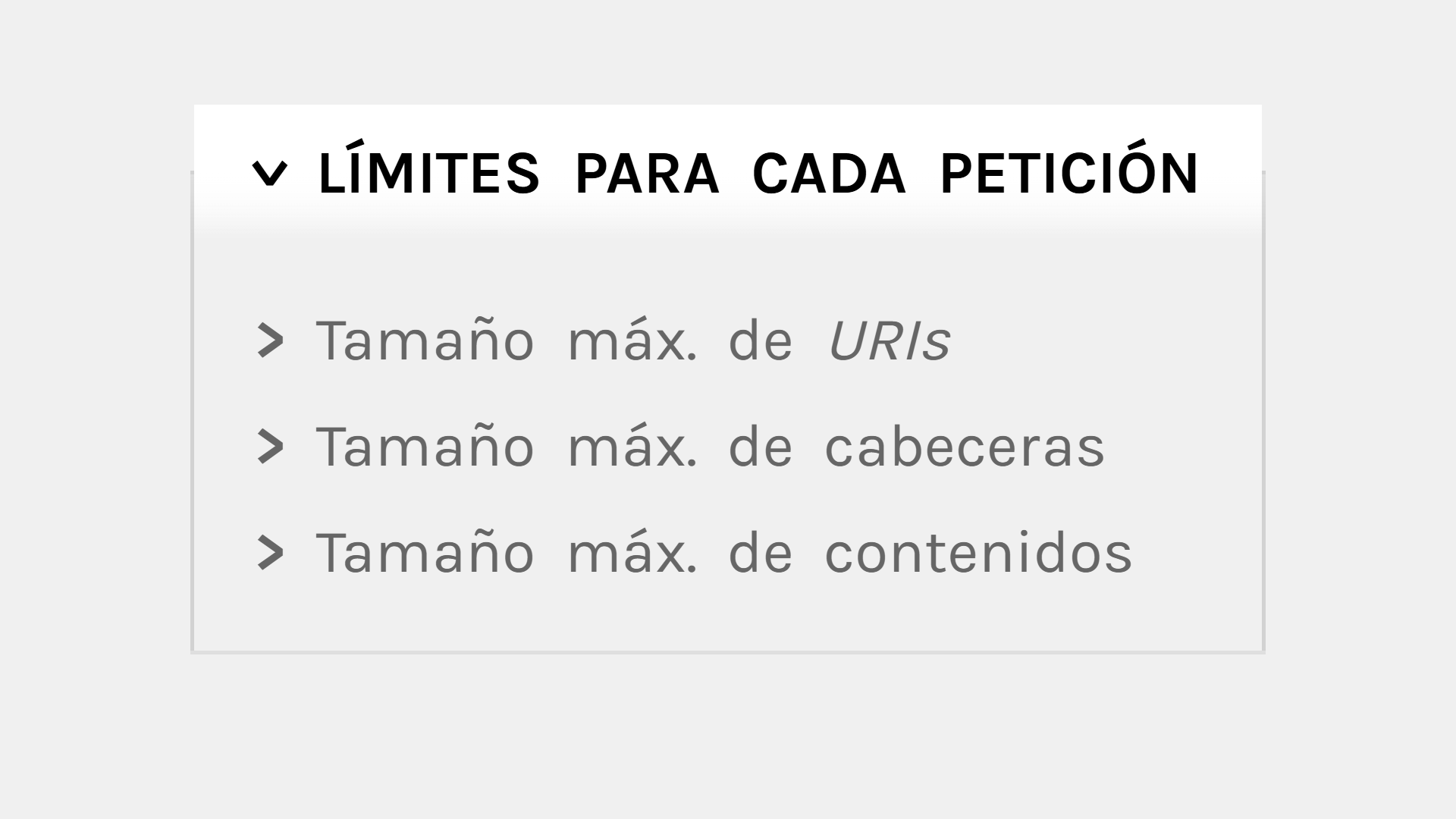 Imagen de Límites para cada petición